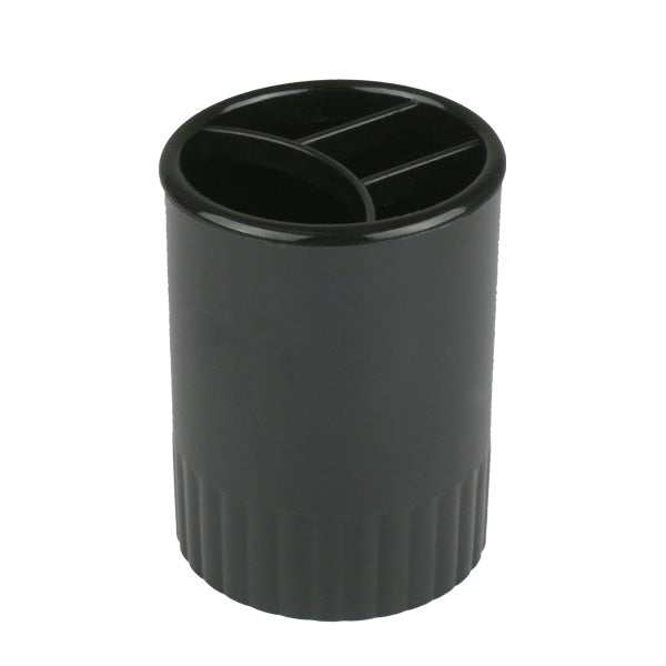 Schreibtischköcher Delta D4009-01, 90x70 mm, 4 Fächer, schwarz