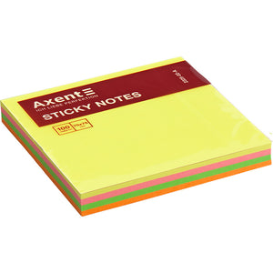 Sticky notes Axent 2325-A, 75x75mm, 100sheets, neon