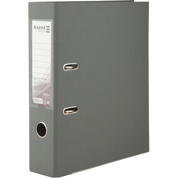 Lever-arch file Delta D1714-03P, 7,5 cm, one-sided, non-assembled, grey