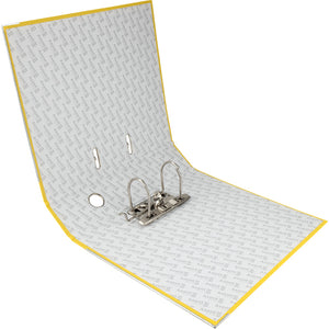 Lever-arch file Delta D1714-08P, 7,5 cm, one-sided, non-assembled, yellow