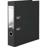 Lever-arch file Delta, 7,5 cm, double-sided, assembled, black