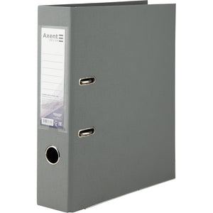 Lever-arch file Delta, 7,5 cm, double-sided, assembled, grey