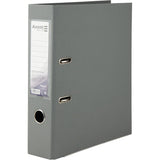 Lever-arch file Delta, 7,5 cm, double-sided, assembled, grey