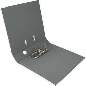 Lever-arch file Delta, 7,5 cm, double-sided, assembled, grey