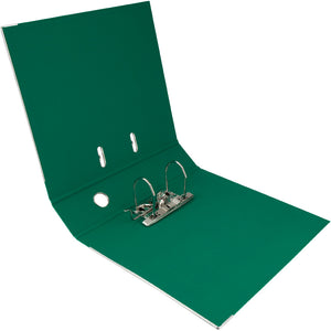 Lever-arch file Delta, 7,5 cm, double-sided, assembled, green
