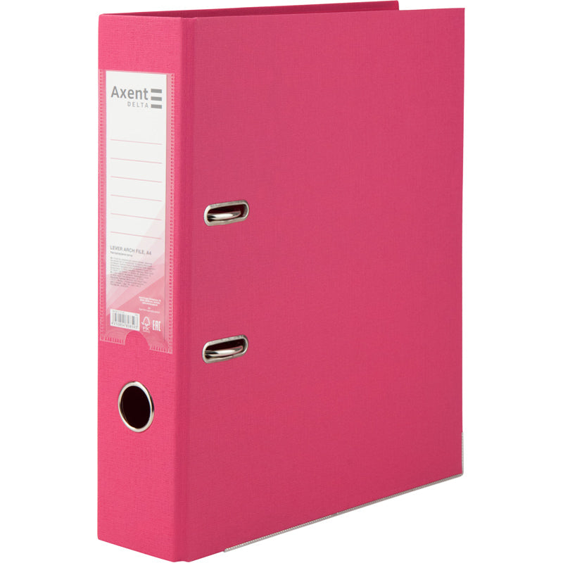 Ordner Delta D1712-05C, beidseitige, A4, 75 mm, montiert, rosa