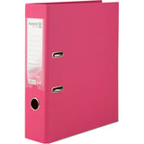 Lever-arch file Delta, 7,5 cm, double-sided, assembled, pink
