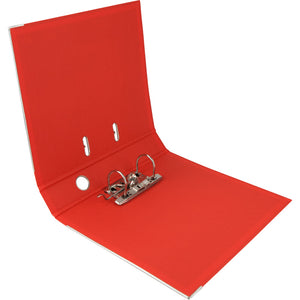 Lever-arch file Delta, 7,5 cm, double-sided, assembled, red