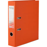 Lever-arch file Delta D1712, double sided PP 7,5 cm, foldable, orange