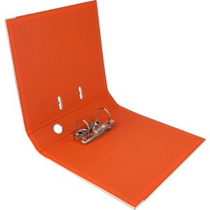 Lever-arch file Delta D1712, double sided PP 7,5 cm, foldable, orange