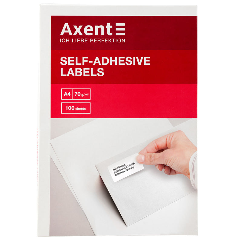 Labels with adhesive layer Axent 2467-A, 70*25,4 - 33pcs/sheet