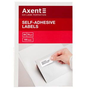 Labels with adhesive layer Axent 2469-A, 38,1*21,2 - 65pcs/sheet