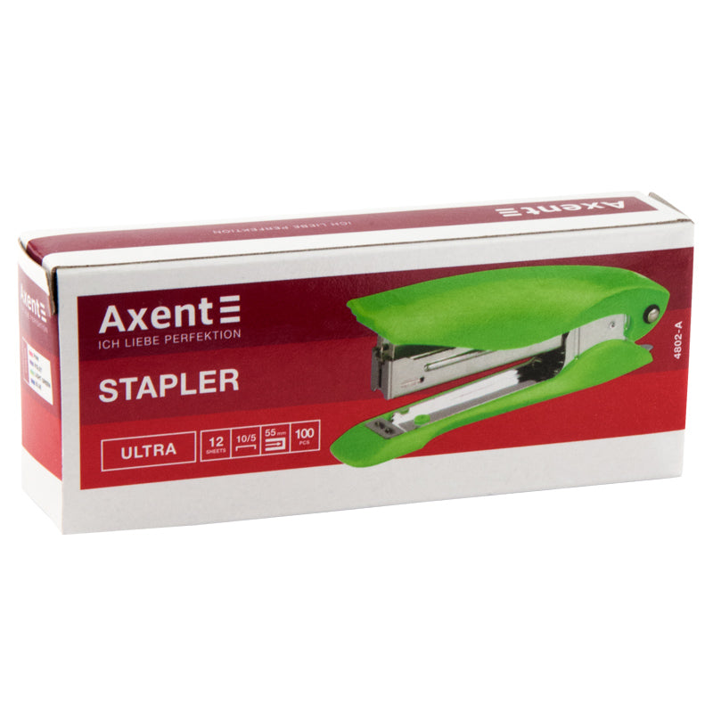 Heftgerät Axent Ultra 4802-09-A, 12 Blatt, salatgrün