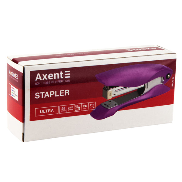 Heftgerät Nr. 24/6 Axent Ultra 4805-10-A, Kunststoff, 25 Blatt, rosa