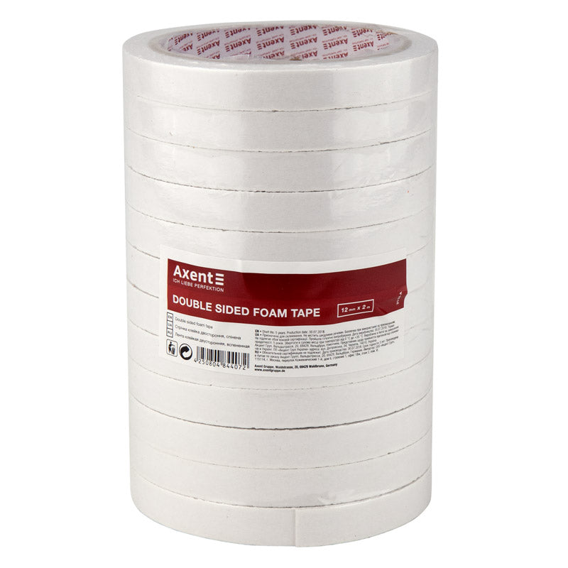 Doppelseitiges Klebeband, 12 mm x 2 m