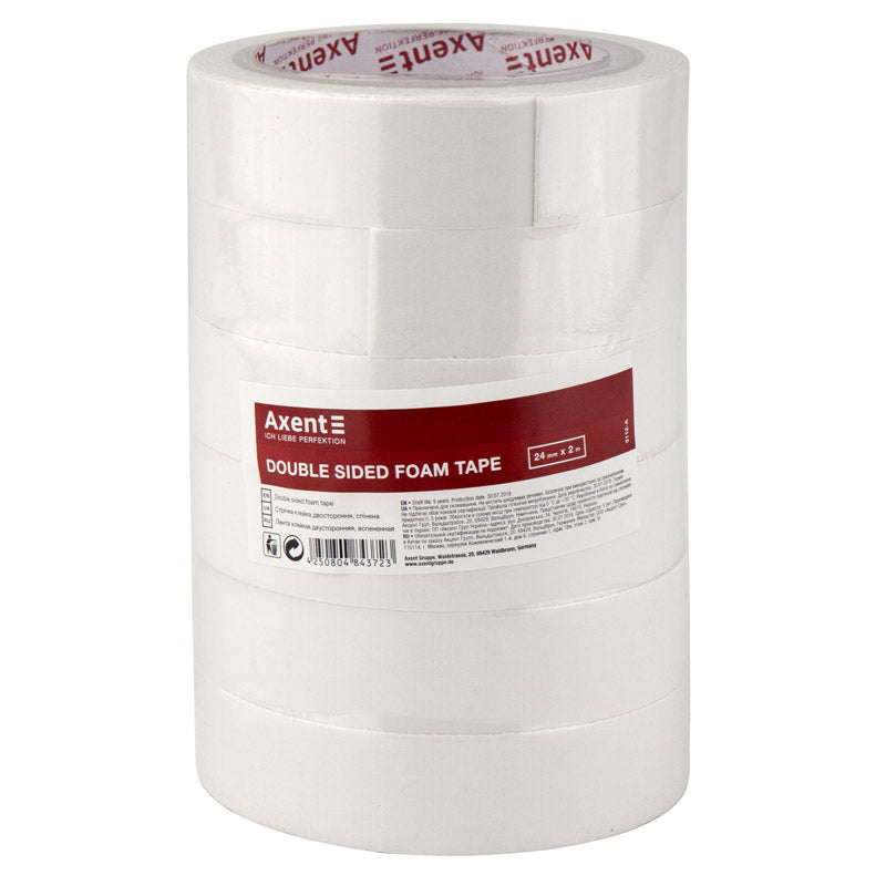 Doppelseitiges Klebeband Axent 3112-A, 24 mm x 2 m