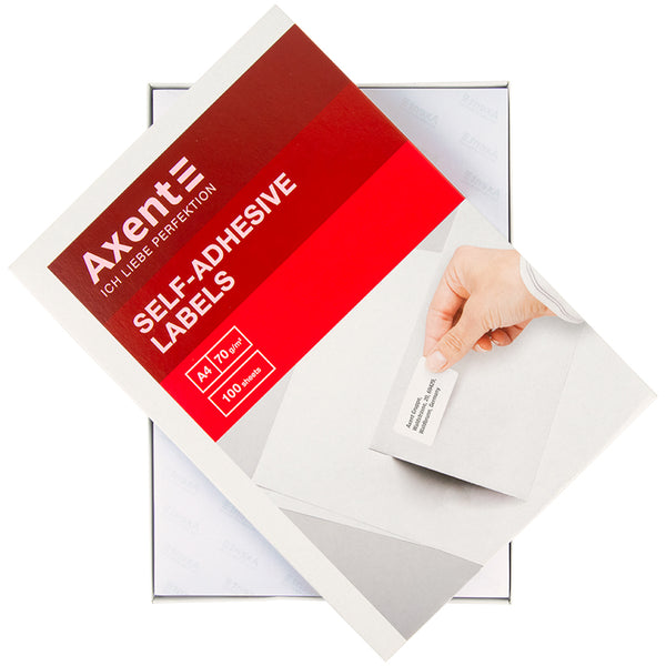 Labels with adhesive layer Axent 2475-A, 70*31,5- 27pcs/sheet