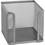 Cube paper holder Axent 2112-03-A, 100х100x100 mm, metal, silver