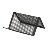 Metal name card holder, 95x80x60 mm, black