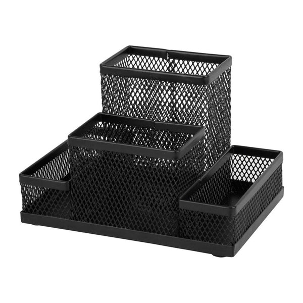 Desktop stationery organizer Axent 2117-01-A, 155x103x100 mm, black