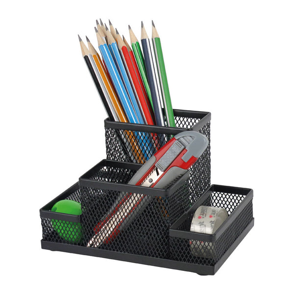Desktop stationery organizer Axent 2117-01-A, 155x103x100 mm, black