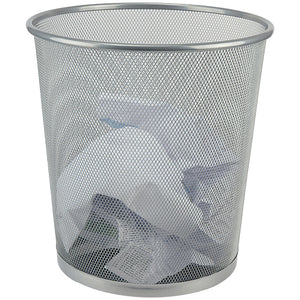 Papierkorb Axent 2119-03-A, Metallgitter, 12 l, silber