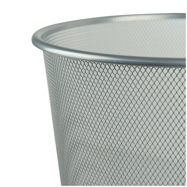 Papierkorb Axent 2119-03-A, Metallgitter, 12 l, silber
