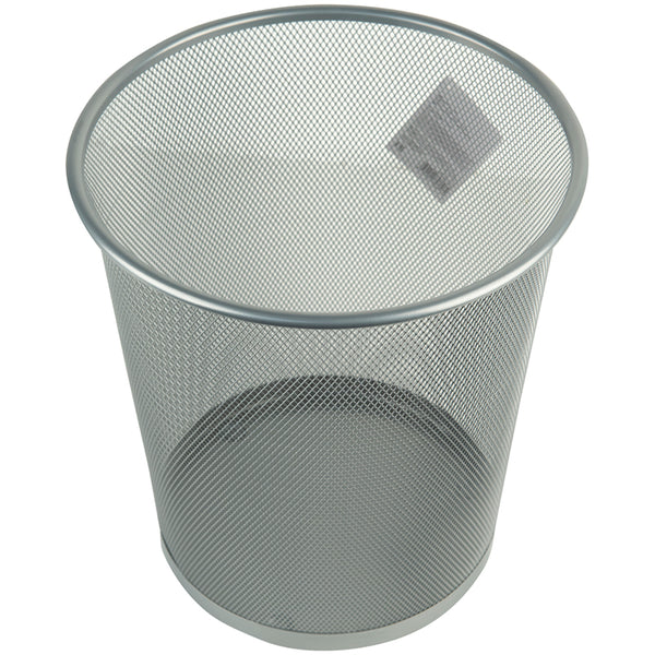 Papierkorb Axent 2119-03-A, Metallgitter, 12 l, silber
