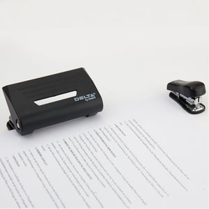 Papierlocher Axent Delta D3610-01, Kunststoff, 10 Blatt, schwarz