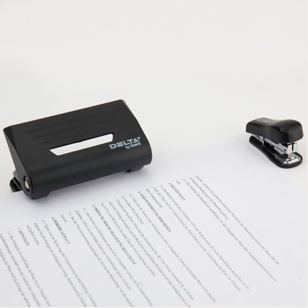 Papierlocher Axent Delta D3610-01, Kunststoff, 10 Blatt, schwarz