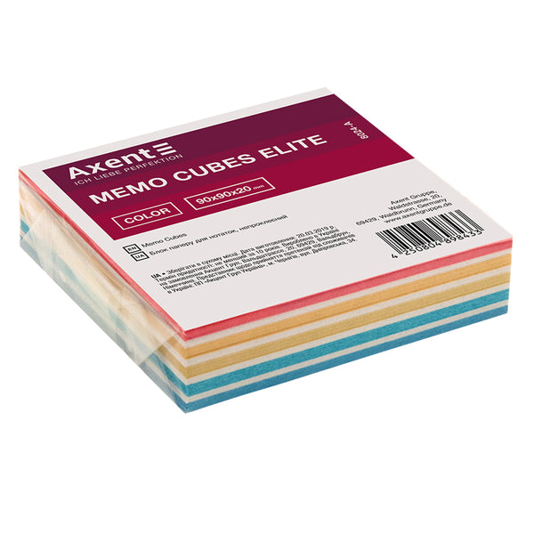 Note paper Elite "Color", 90Х90Х20 mm, unglued