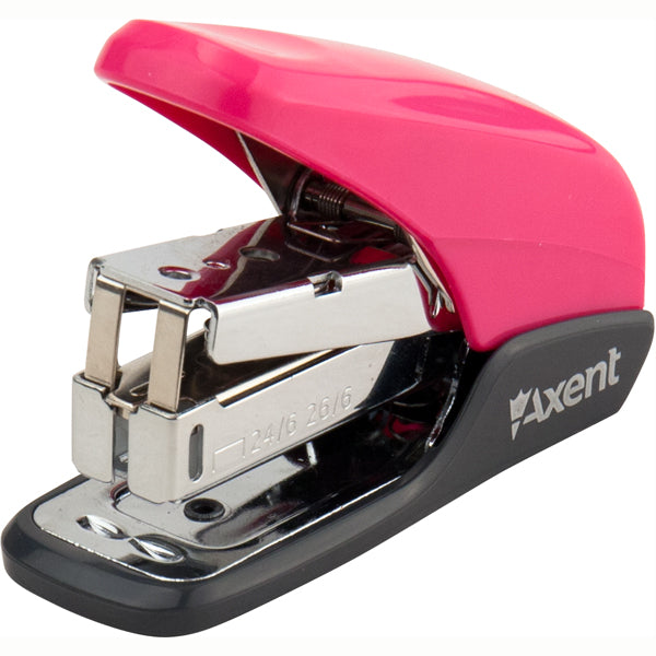 Heftgerät Nr. 24/6 Axent Shell 4841-10-A, PS Kunststoff, 20 Blatt, rosa
