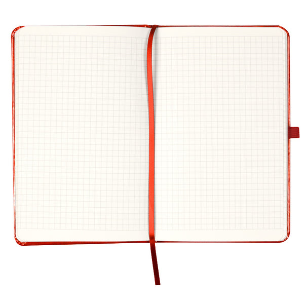 Notizbuch Axent Partner Lux 8202-06-A, A5-, 125x195 mm, 96 Blatt, kariert, harter Einband, rot