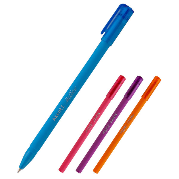 Semi-gel pen Axent Mellow AB1064-02-A, 0.7 mm, blue