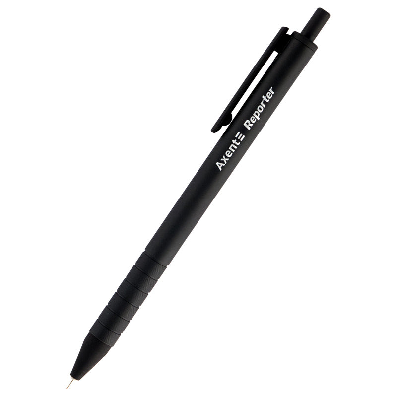 Semi-gel pen Axent Reporter AB1065-01-A, retractable, black - Axent ...