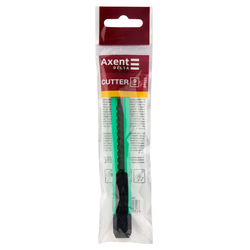 Schreibwarenmesser Delta D6525, 9 mm, grün
