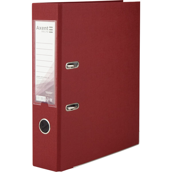 Lever-arch file Delta D1714-37P, 7,5 cm, one-sided, non-assembled, bordo