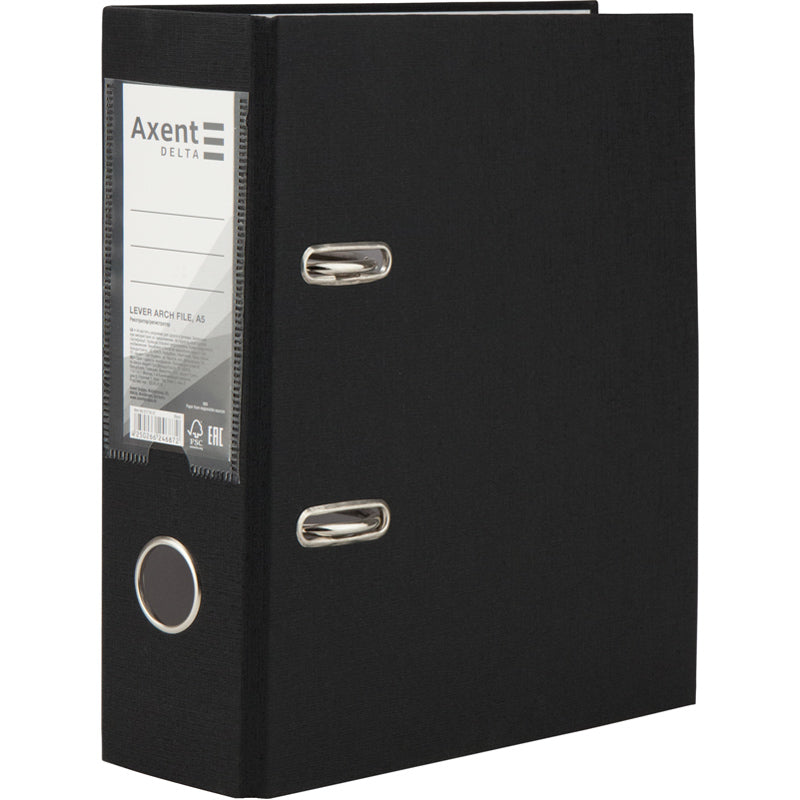 Ordner Delta D1718-01P einseitiger, A5, 75 mm, ungebunden, schwarz
