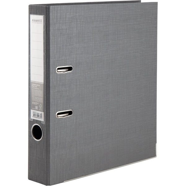 Lever-arch file Axent Prestige+ 1721-34P-A, 5 cm, double-sided, non-assembled, silver
