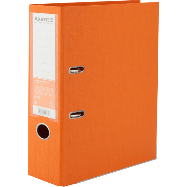 Ordner Axent Prestige+ 1722-12P-A, beidseitig, A4, 75 mm, zerlegt, orange