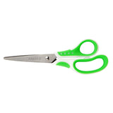 Büroscheren Axent Shell 6304-09-A, 18 cm, mit gummierten Komfort-Griffen, weiß-salat