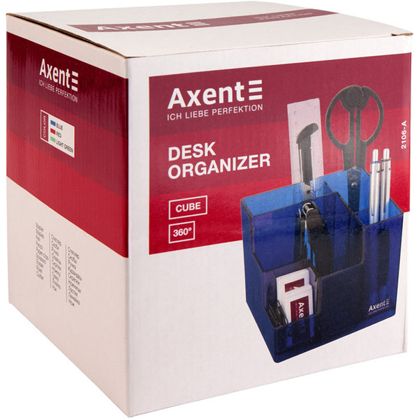 Schreibtischset Axent Cube 2106-06-A, 9 Teile, Rot