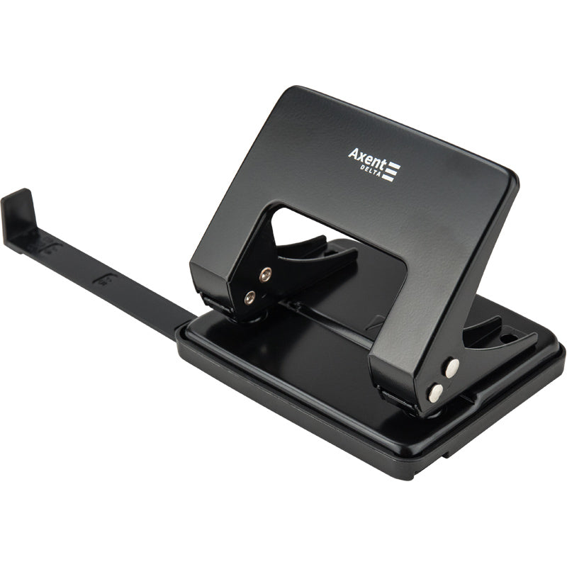 Locher Delta D3520-01, Metall, 20 Blatt, schwarz