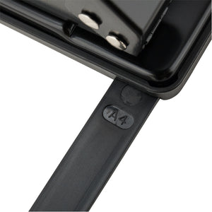 Locher Delta D3520-01, Metall, 20 Blatt, schwarz