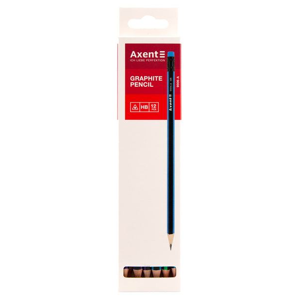 Bleistift mit Radiergummi Axent 9006-A, HB, 2,2 mm