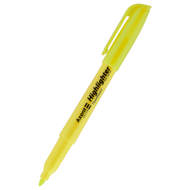 Textmarker Delta D2503-08, 2-4 mm, keilförmiger, gelb