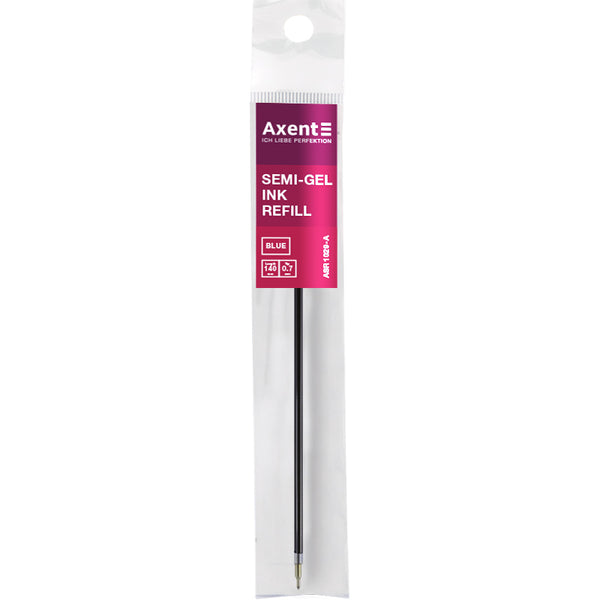 Semi-gel refill Axent ASR1029-02-A, 0,7mm, 135 mm, blue