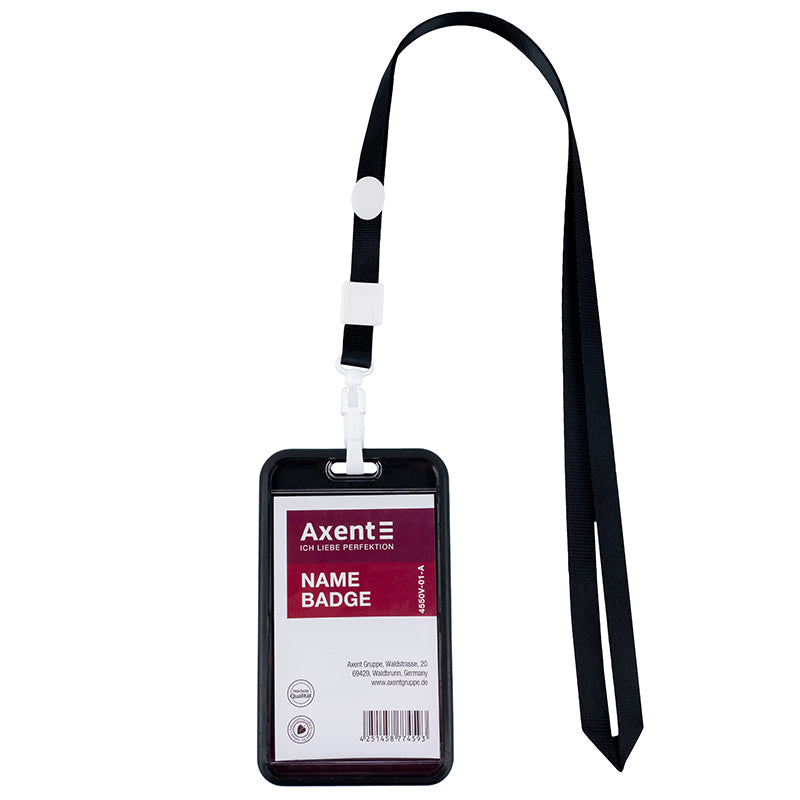 Schlüsselband mit Karabiner Axent 4531-01-A, schwarz