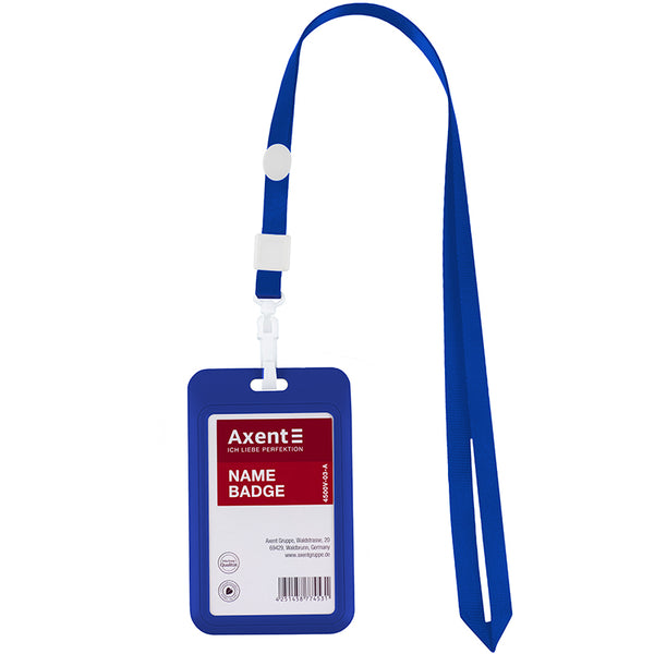 Schlüsselband mit Karabiner Axent 4531-02-A, blau