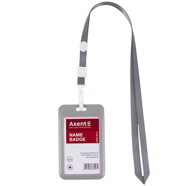 Schlüsselband mit Karabiner Axent 4531-03-A, grau